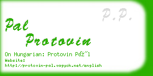 pal protovin business card
